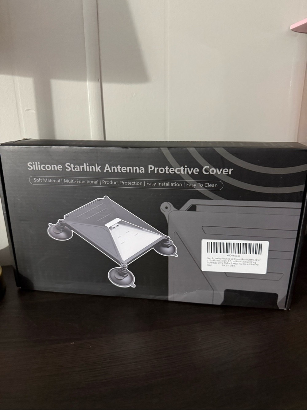 Silicone Starlink Antenna Protective Cover - Black